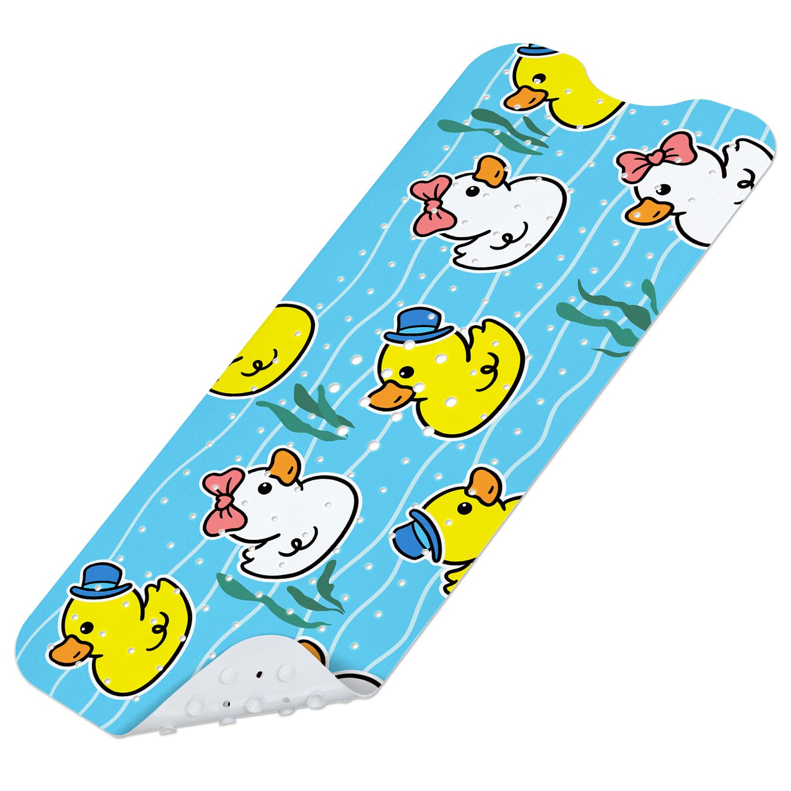 Baby Bath Mat for Tub Non Slip Kids Bath Shower Mat 40 X 16 Inch Large Bathtub Mat