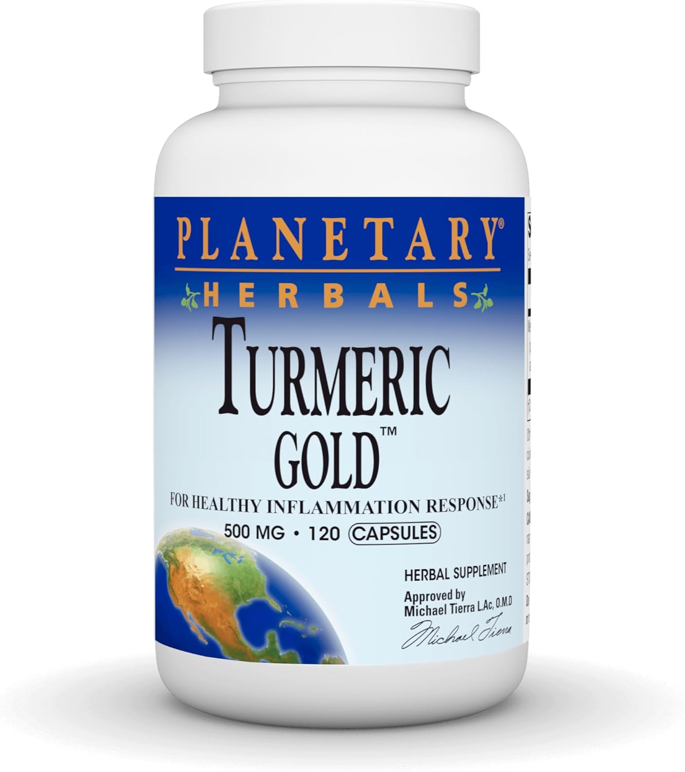 Planetary Herbals Turmeric Gold 500 Mg, 120 Count