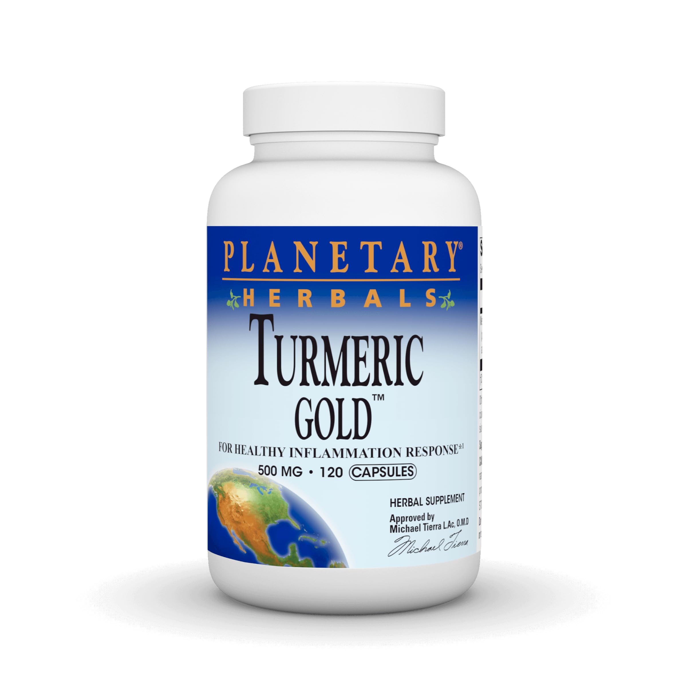 Planetary Herbals Turmeric Gold 500 Mg, 120 Count