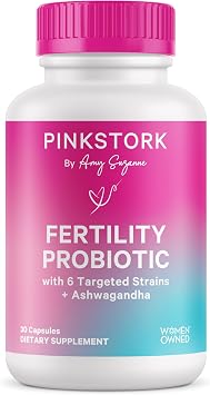 Pink Stork Fertility Support Probiotics for Women, 30 Capsules