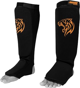 Midnight Cloth Shin Instep Guard for Boxing MMA Muay Thai Kickboxing Training