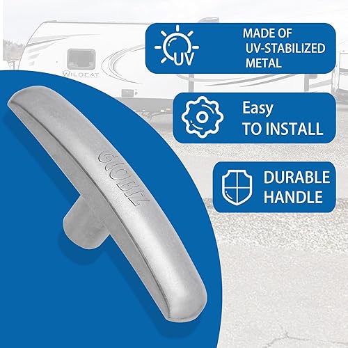 Miniatura 8 de Manijas de válvula de alcantarillado RV de repuesto para válvula de tanque negro de 1 1/2 pulgadas, 2 pulgadas y 3 pulgadas, compatible