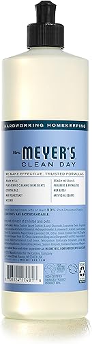 Miniatura 2 de Mrs. Meyer's Clean Day - Detergente líquido para platos, aroma a albahaca, fórmula biodegradable, paquete de 6 unidades, 16 fl oz