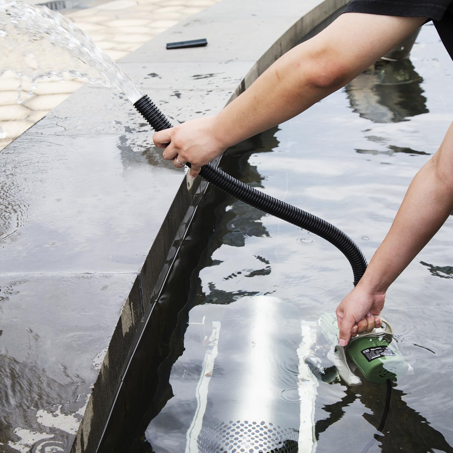 Prostormer Pompa sommergibile per laghetto da 1/10 HP, 3300 GPH ad alto flusso con altezza di sollevamento di 2,7 m, pompe da giardino, per stagni, fontane, cascate, idroponica, acquari
