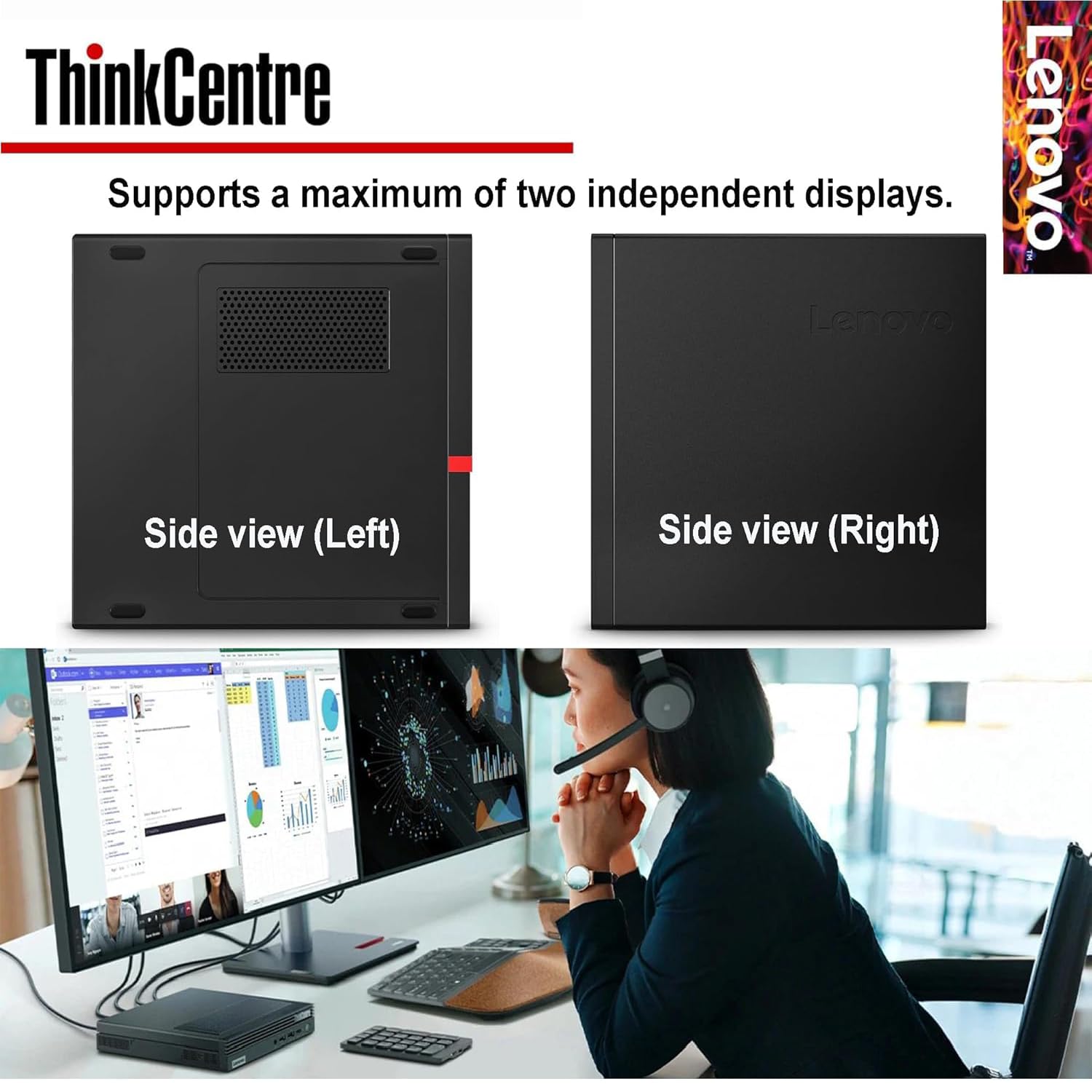 Amazon.com: Lenovo ThinkCentre Mini Business Desktop, Ultra-Quiet