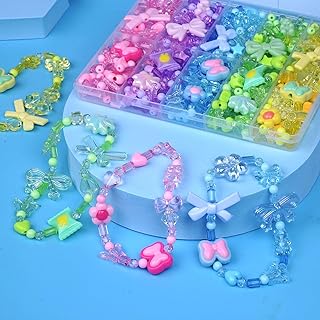 YelaJoy 300-500 pieces of acrylic beads in 3 colors for bracelets