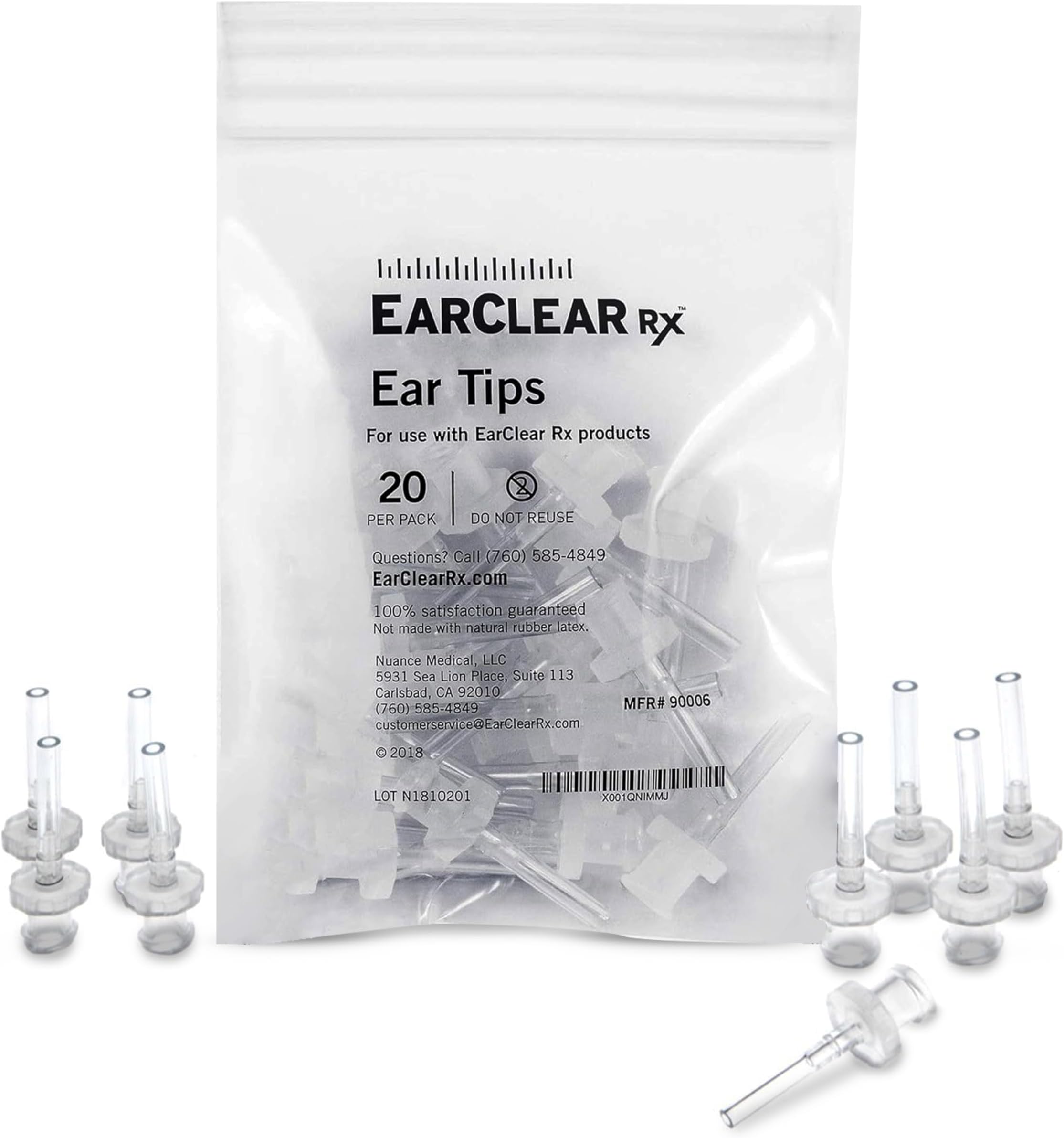 Ear Washer Universal Disposable Tips, Physician Preferred for Sterility and Cleanliness During Ear Wax Removal and Ear Irrigation for Proper Hygiene, Single use