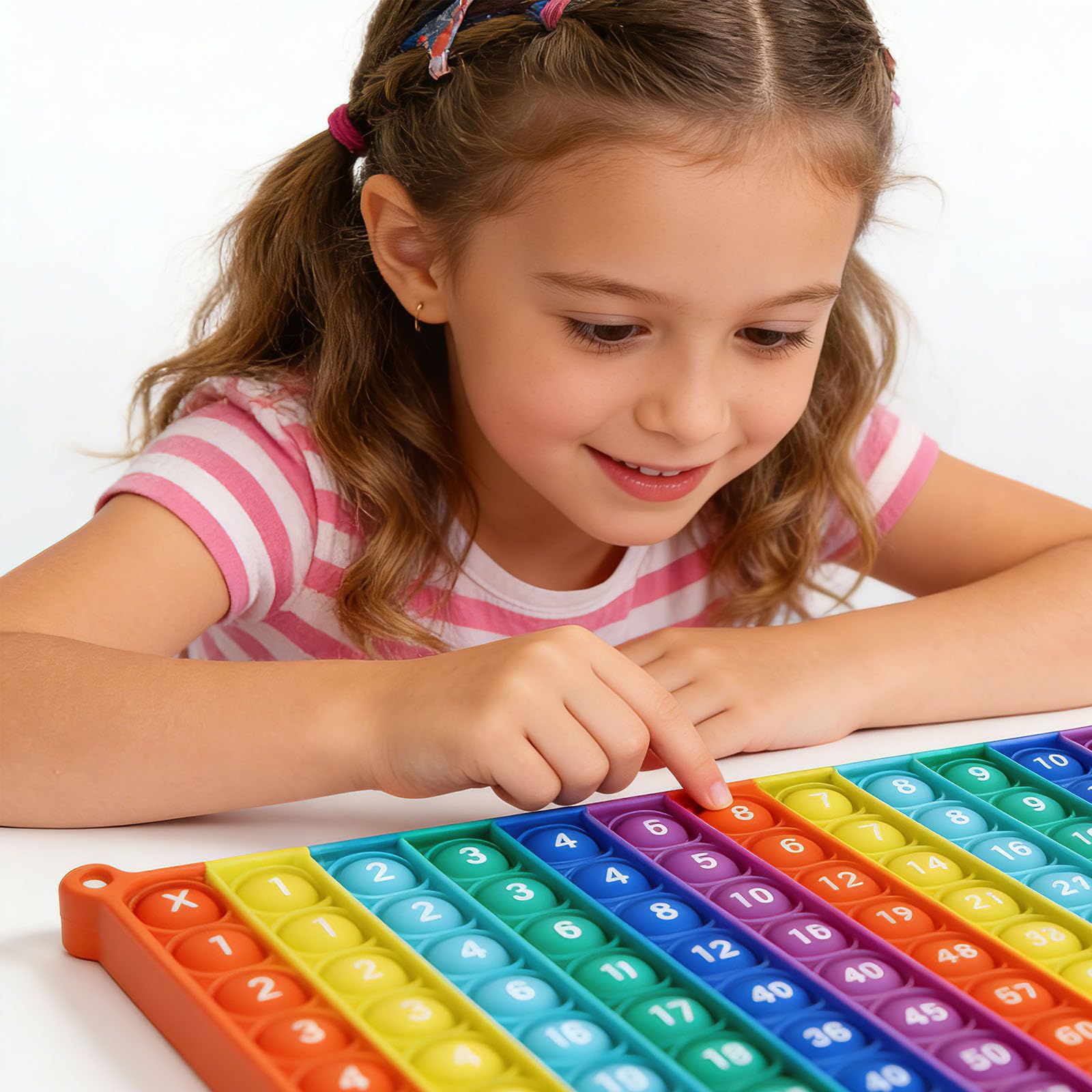 Snapklik.com : Rainbow Multiplication Table Pop Fidget Toys Educational ...