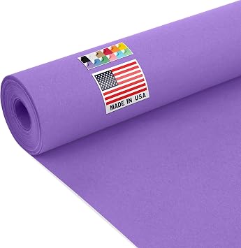 USA Made 24" x 1200" Lilac Kraft Paper Roll, 45 lbs Thickness, American Quality Colored Kraft Paper for School, Arts & Crafts, Bulletin Board - Odorless, Non-Toxic, Safe for Kids