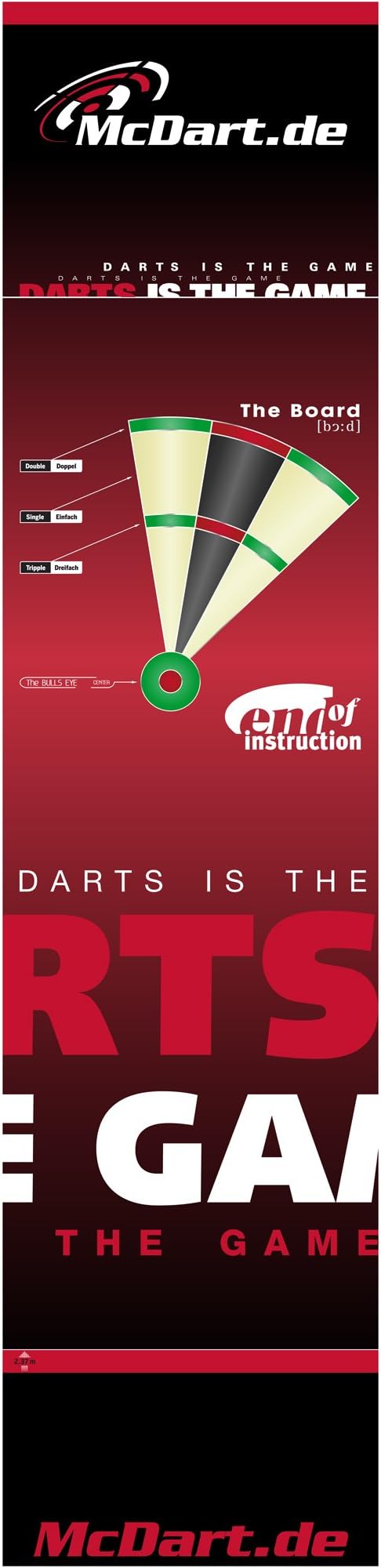 McDart 'The Game' mat