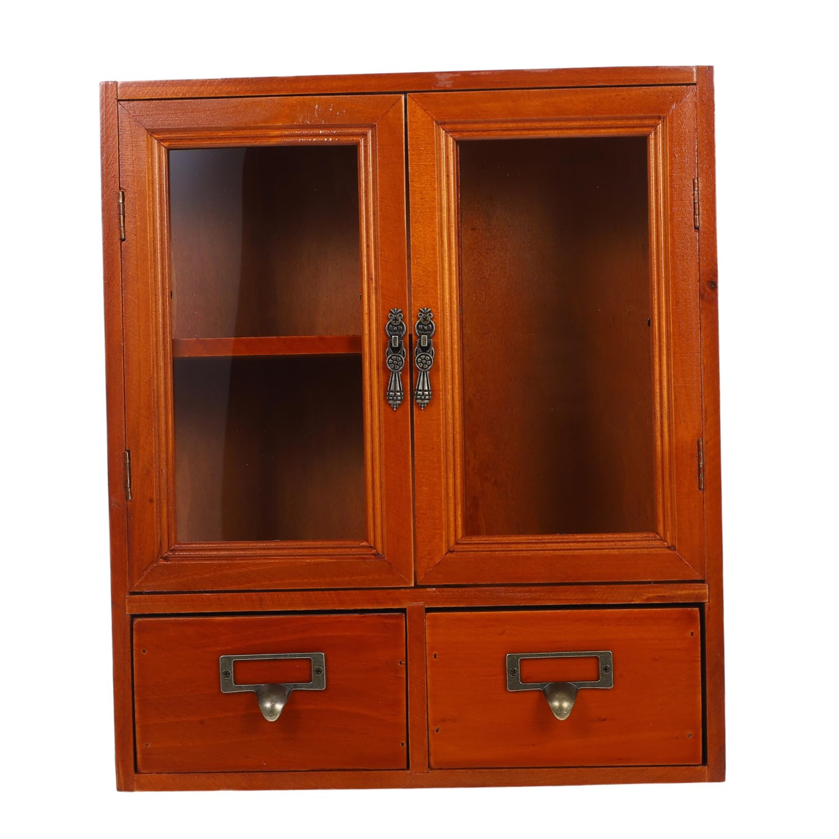 BHGFYXBS Woo Wall Cabinet Sto Box For Kitchen Low Profile Countertop For Smals & Home Det,Brown-36X31X12.4Cm,Brown-36X31X12.4CM