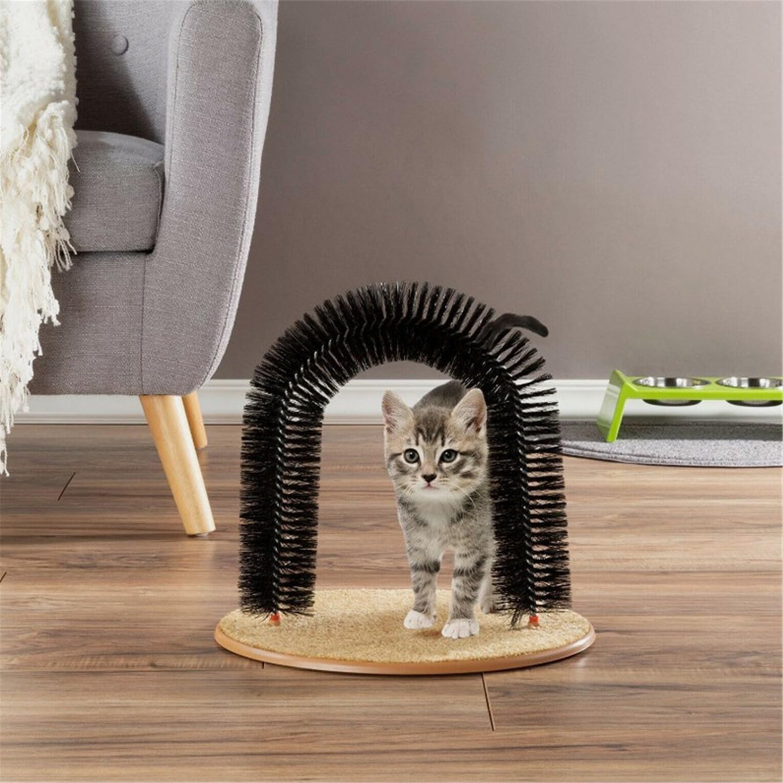 Kratzbrett für Katzen mit Bürste, Unterhaltungsspielzeug
