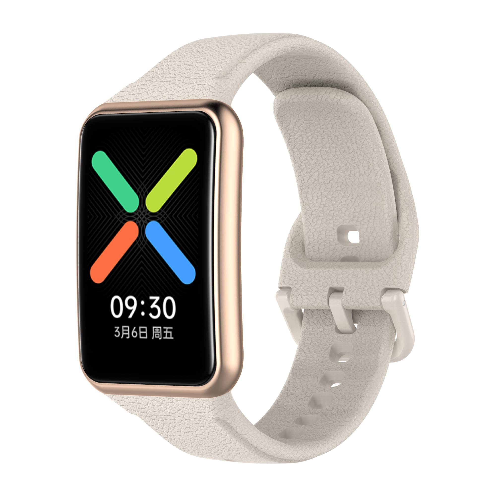 Image secondaire de Bracelet en Silicone Kaki pour Oppo Watch Free - Confort et Style