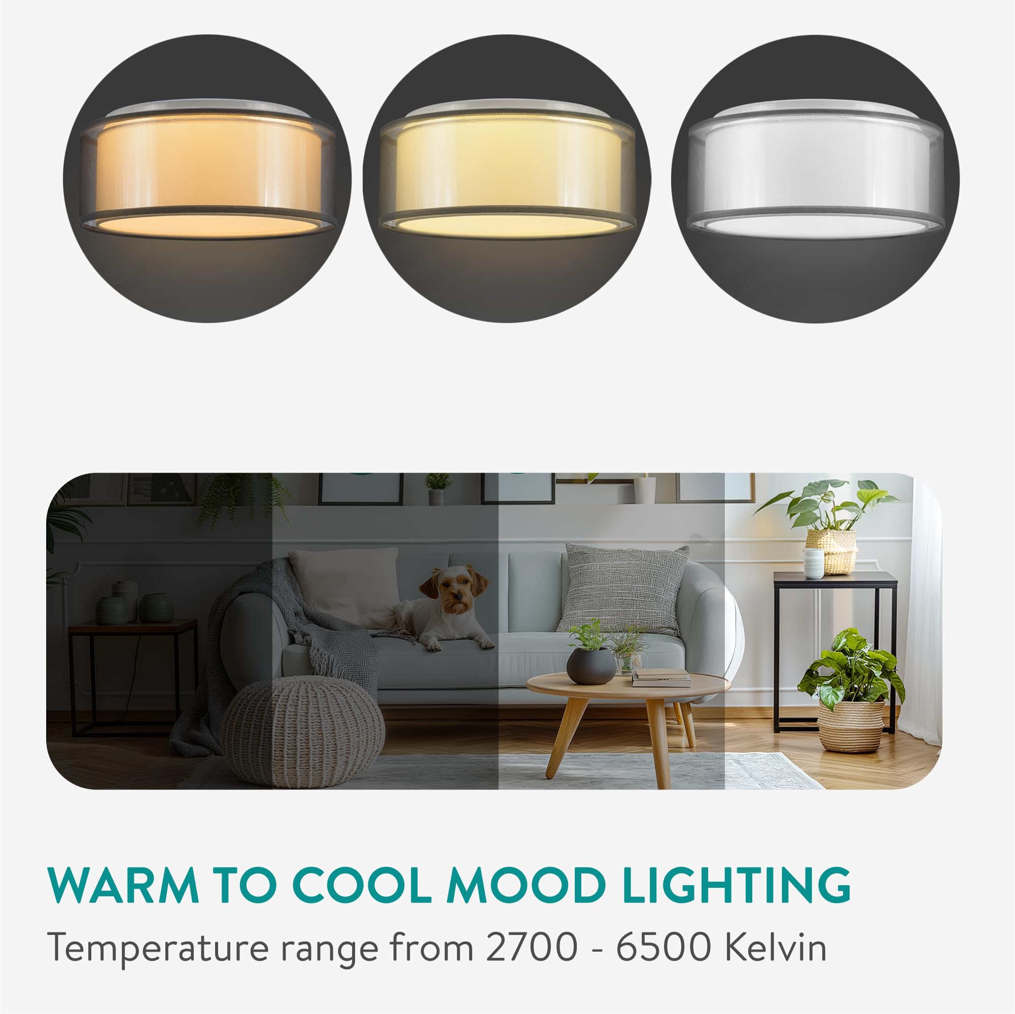 Plafonnier LED Lustre Plafonnier LED Intégrée 22W Lampe De Plafond En Aluminium Et Acrylique