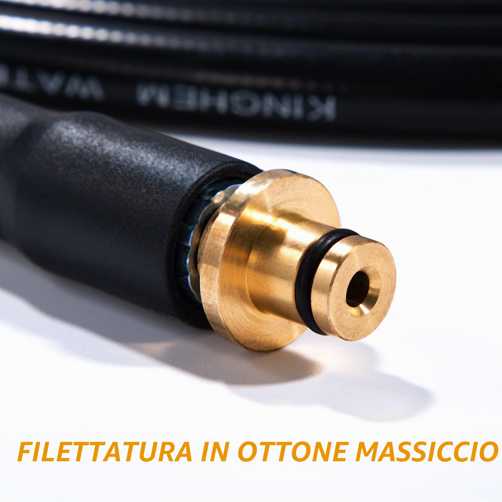 YUET 5M Tubo ad Alta Pressione,Tubo Flessibile per Idropulitrice ad alta Pressione,Tubo di Ricambio M22 (14 mm), Accessorio per Idropulitrice Kärcher K2（Vecchio Modello）Karcher Connettori Quick