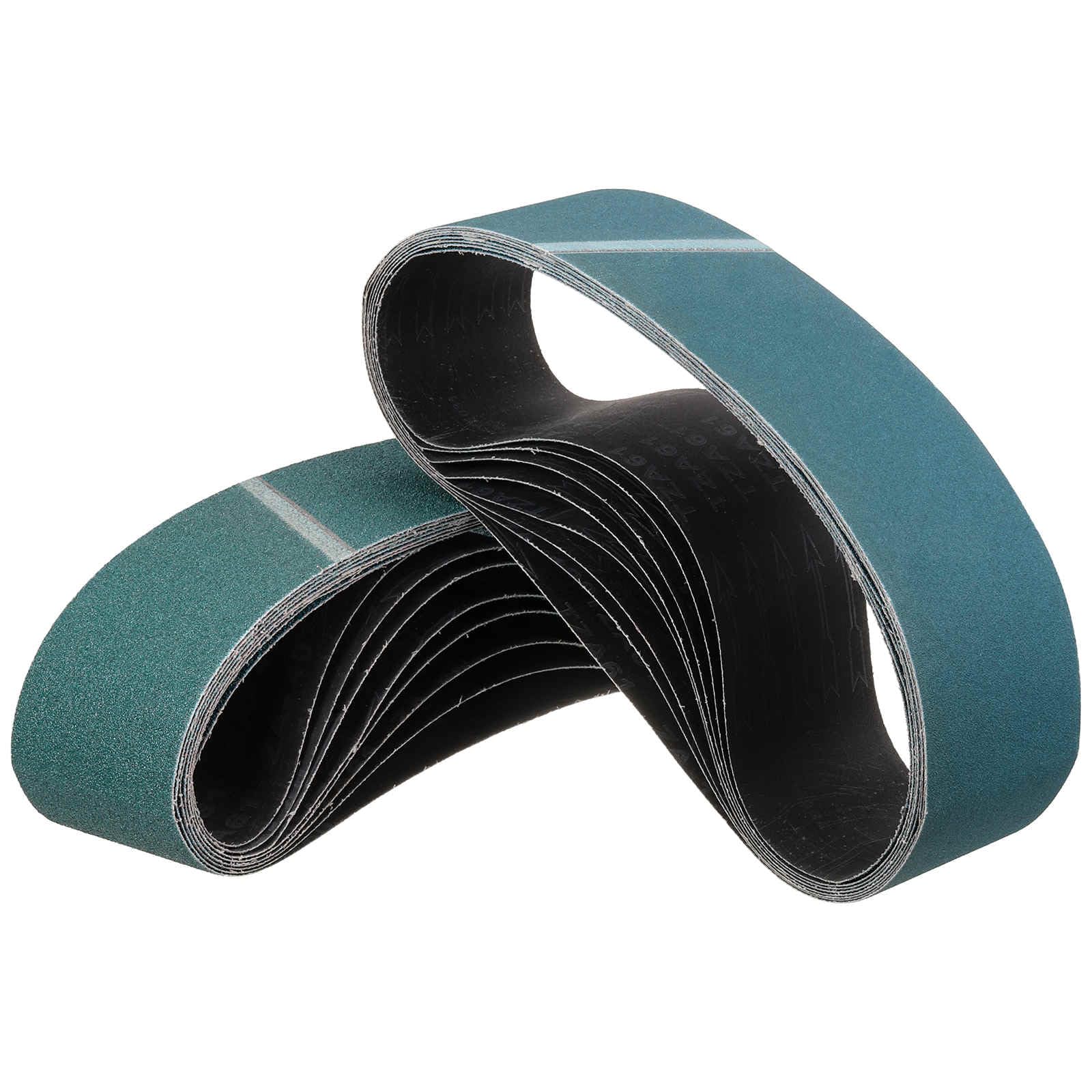 Kozelo 12 Pack Sanding Belt, 100 x 610mm 40/60/80/120 Grits Zirconia Abrasive Belt Sander Paper Suitable for Belt Sander Metal Grinding Wood Working and Weld Rust Removal