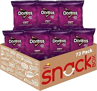 Flavored Tortilla Chips, Reduced Fat Spicy Sweet Chili, 72 Count