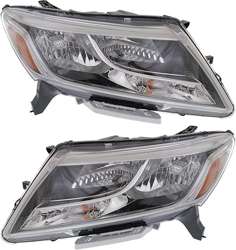 Garage-Pro Conjunto de faros delanteros compatible con Nissan Pathfinder 2013-2016, juego de 2, lado del conductor y del pasajero, lente transparente