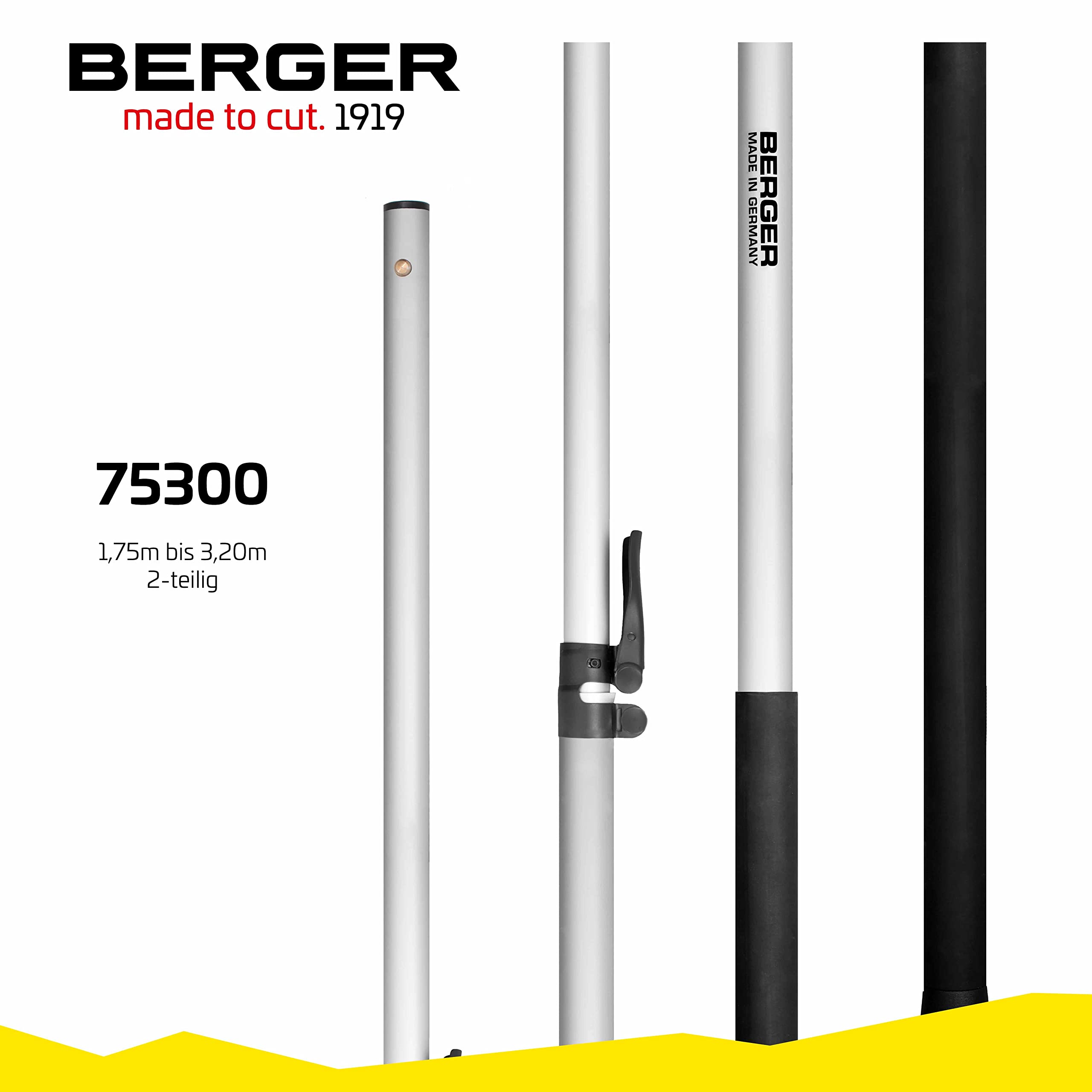 Berger ArboRapid telescopic pole, length: 1.75-3.20 m telescopic handle for pruning work, no. 75300