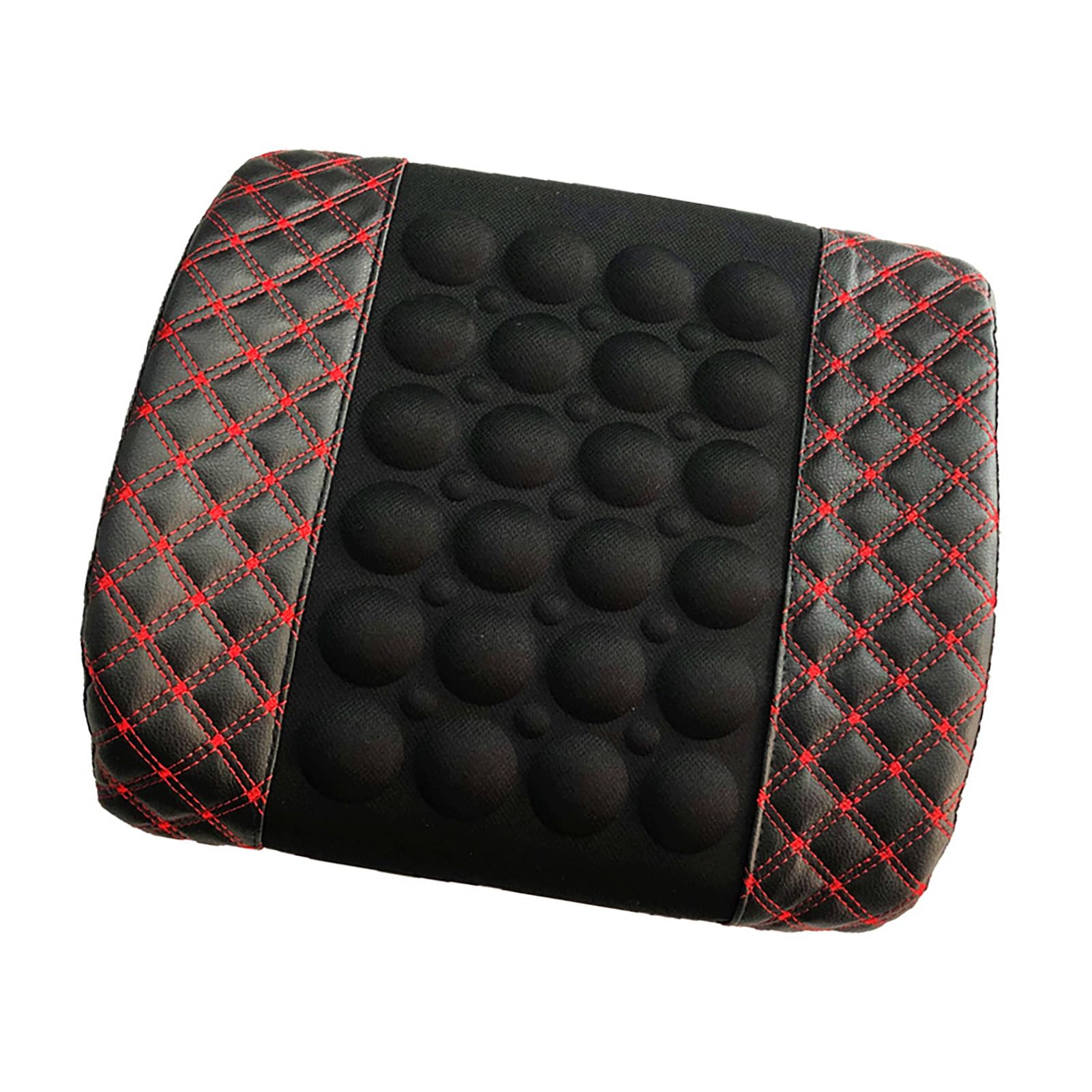 Yctze Coussin de Siège de Massage pour Voiture, Soutien Lombaire électrique, Coussin de Massage DC12V, Réglage à 2 Vitesses, Ajustement Universel, Masseur de Dos Vibrant pour Véhicules
