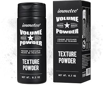 immetee Hair Volume Powder - Texture Styling for Men and Women, Light Control Natural Matte Look, Root Lifting 14g (0.5 oz)