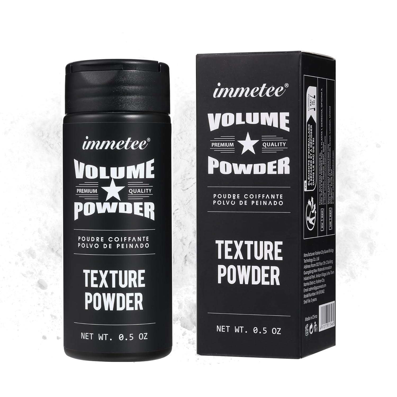 immetee Hair Volume Powder - Texture Styling for Men and Women Light Control Natural Matte Look Root Lifting