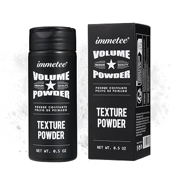 immetee Hair Volume Powder - Texture Styling for Men and Women, Light Control Natural Matte Look, Root Lifting 14g 0.5 oz
