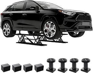 7000 LBS Black Scissor Lift