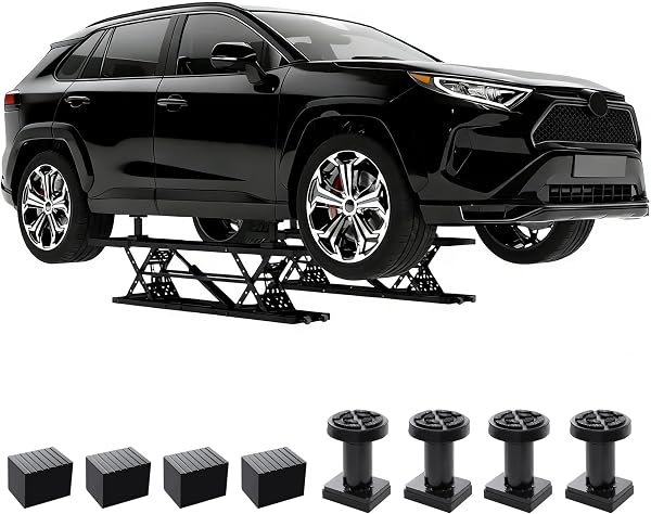 7000 LBS Black Scissor Lift