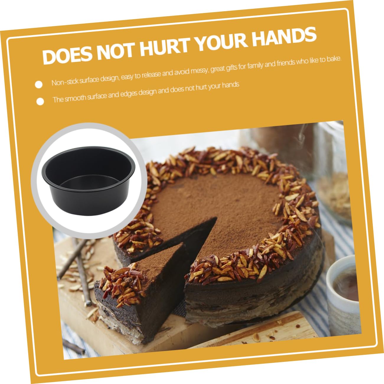 Cabilock Round Cheesecake Pan Non Stick Baking Mold for Easy Release for Daily Cooking Family Gatherings and Festive Celebrations