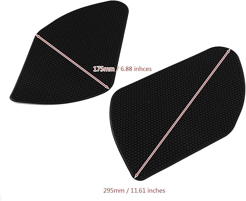 Miniatura 2 de Compatible con Suzuki DL1000 V-STROM; XT, ABS 2014-2019, 1 par de almohadillas de goma para tanque de gasolina para motocicleta, protector de agarre