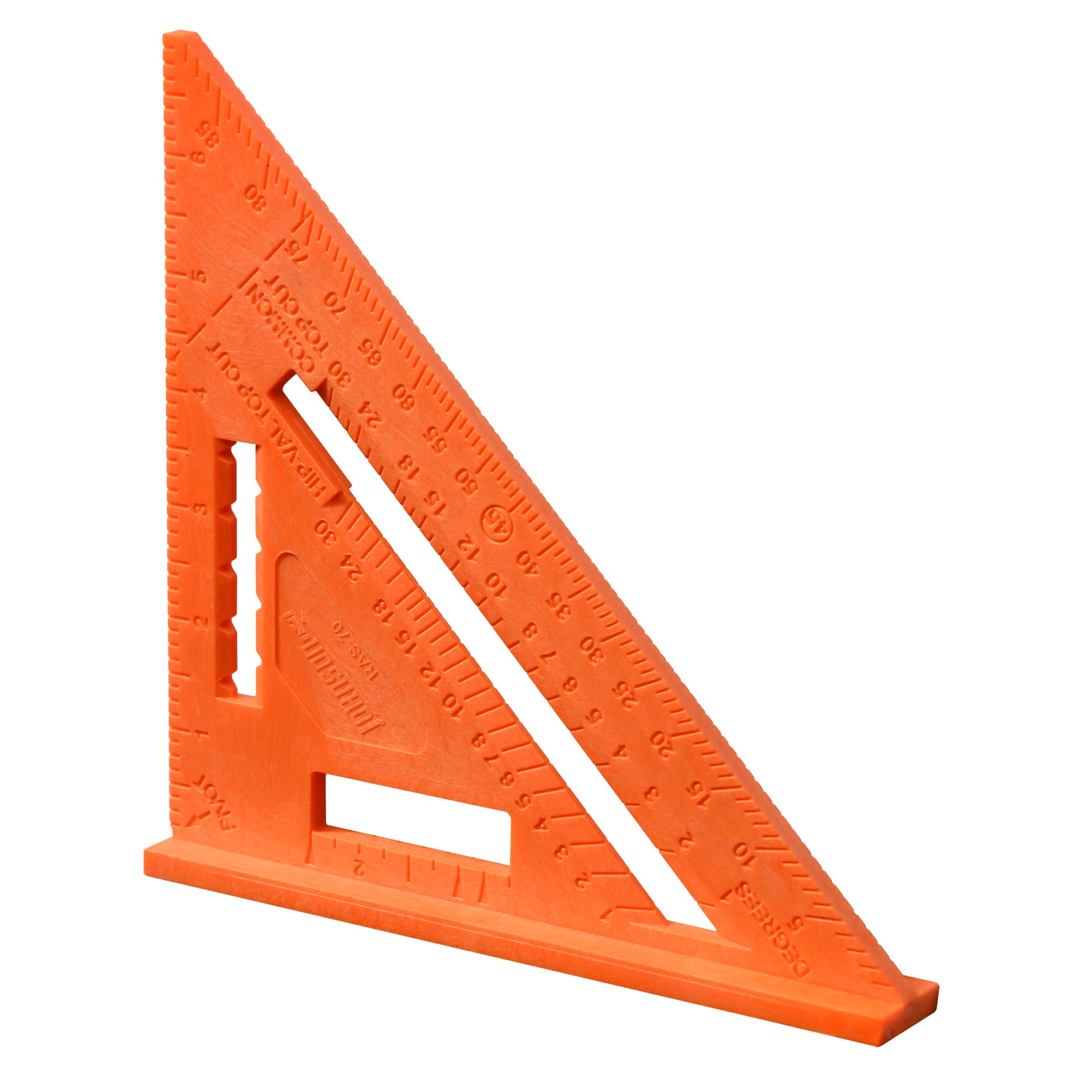 Johnson Level & Tool RAS-70B-ORAN Structo-Cast Rafter Square, 7", Orange, 1 Square