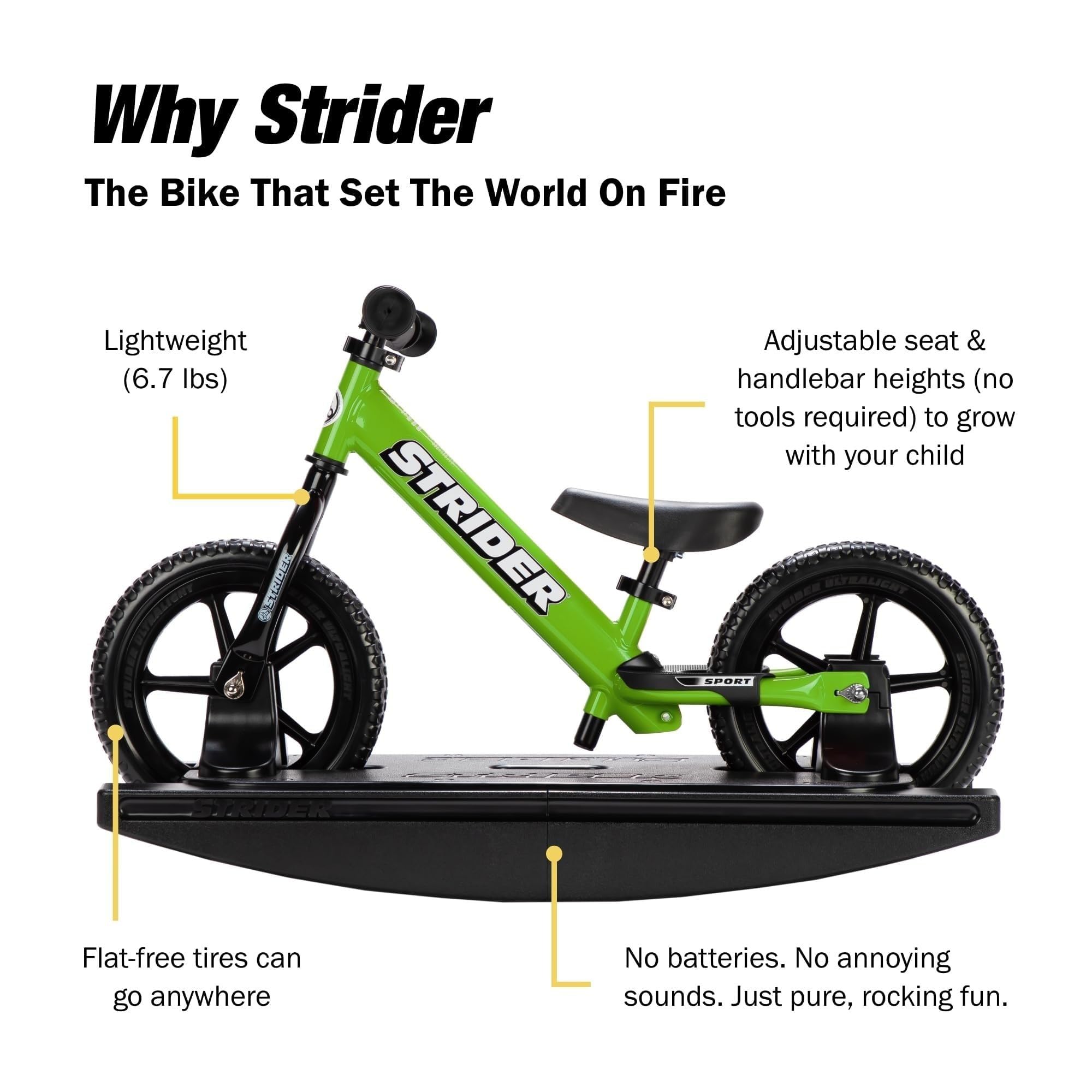 Amazon.co.jp: Strider 12インチ スポーツバイク (グリーン) +