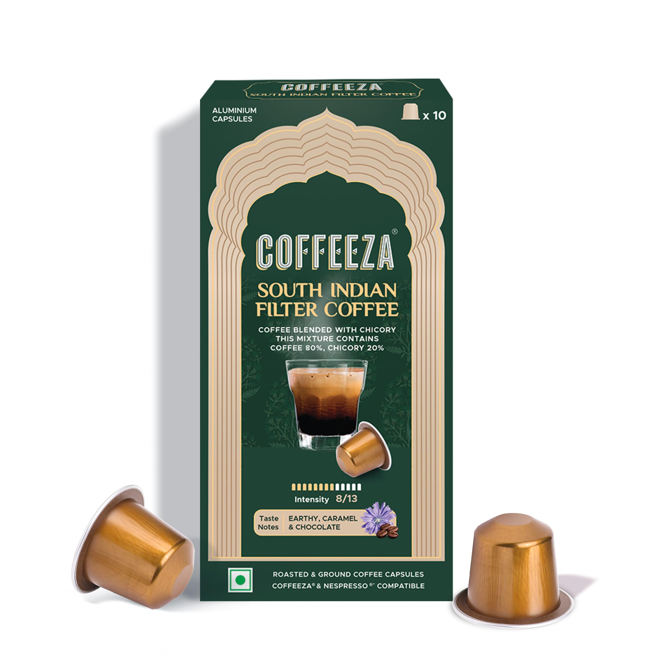 Coffeeza Filter Coffee Capsules | 80% Coffee 20% Chicory Blend | Intensity 8 | Medium-Dark Roast | Caramel, Chocolate & Earthy Notes | Original Line Compatible Pods (10 Capsules)-image-19
