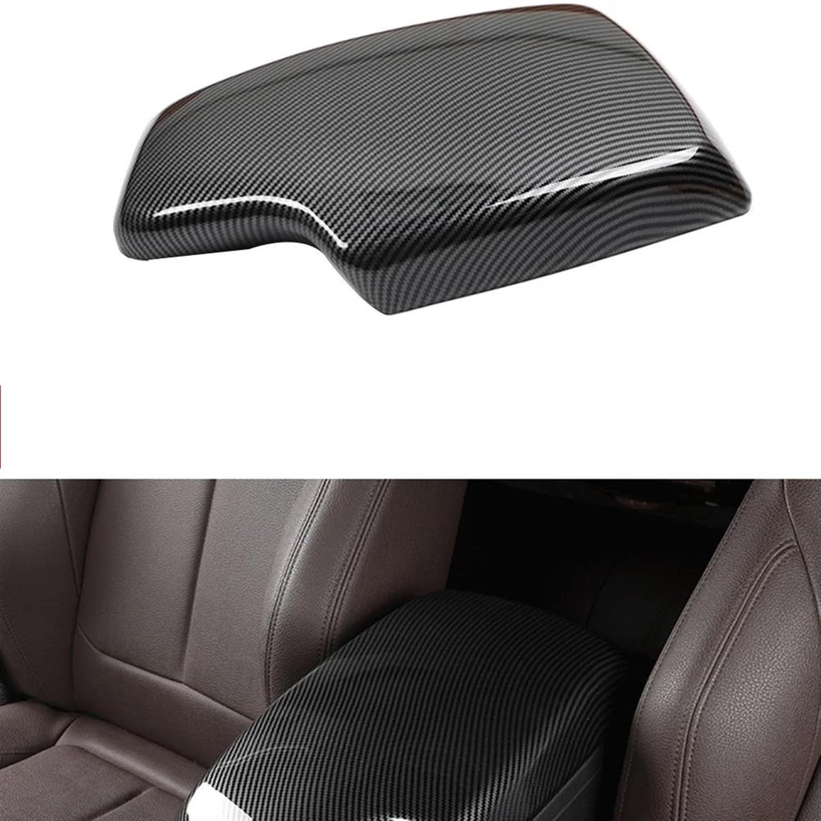 Embellecedor De Protección La Cubierta Del Reposabrazos Consola Central Fibra Carbono Para F30 F32 F34 2013-2019 suave