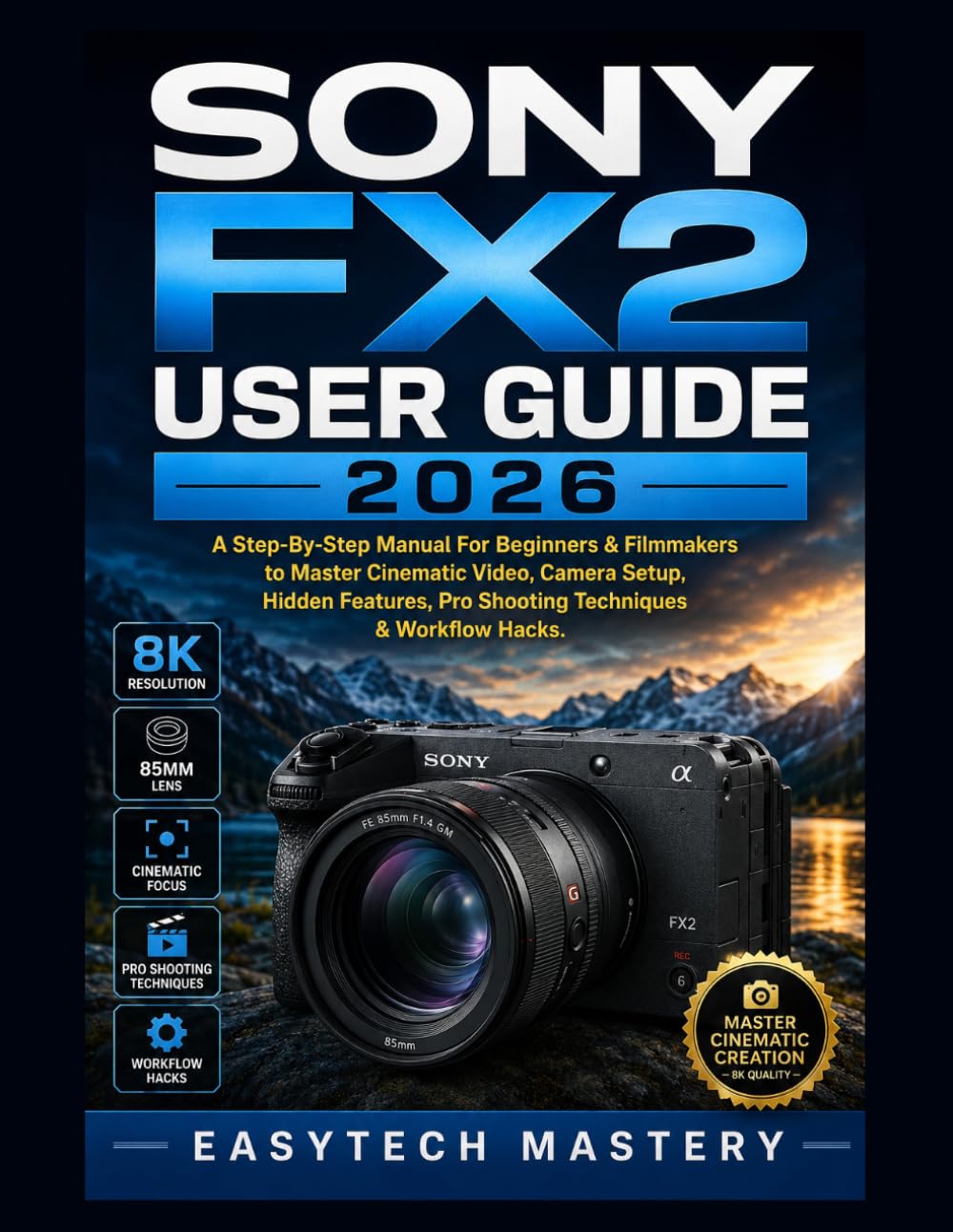 Sony FX2 User Guide 2026: A Step-By-Step Manual For Beginners & Filmmakers to Master Cinematic Video, Camera Setup, Hidden Features, Pro Shooting Techniques & Workflow Hacks