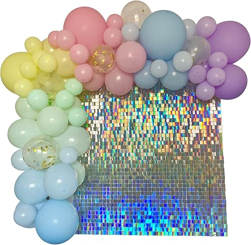 Miniatura 9 de Espejo de fondo de pared brillante de 25 paneles, panel de lentejuelas cuadradas negras, telón de fondo brillante para decoraciones de cumpleaños,