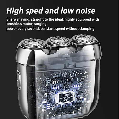 Miniatura 4 de WAIKIL Mini afeitadora portátil para hombre, mini afeitadora profesional inalámbrica con tamaño compacto e inducción rápida, la afeitadora de viaje