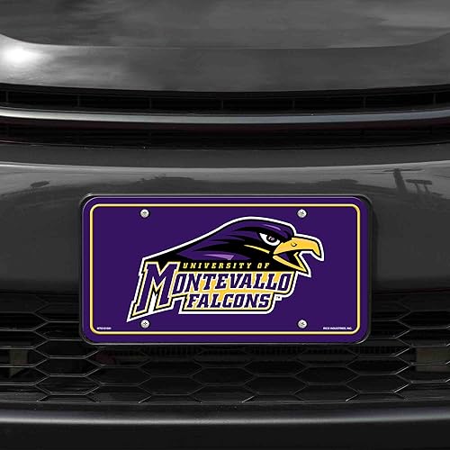 Miniatura 282 de NCAA etiqueta de metal para auto, negro