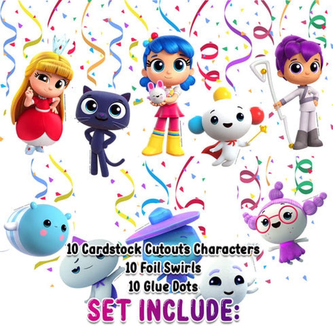 True Rainbow Kingdom Streamers - Colorful Party Decorations Inspired by True's Magical Adventures!