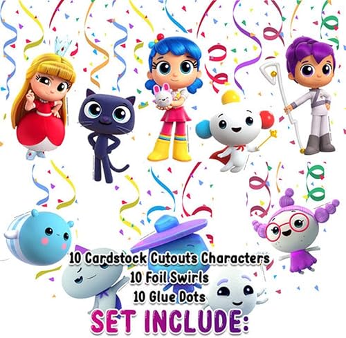 Miniatura 3 de True and The Rainbow Kingdom - 10 serpentinas en espiral para decoraciones de fiesta de cumpleaños