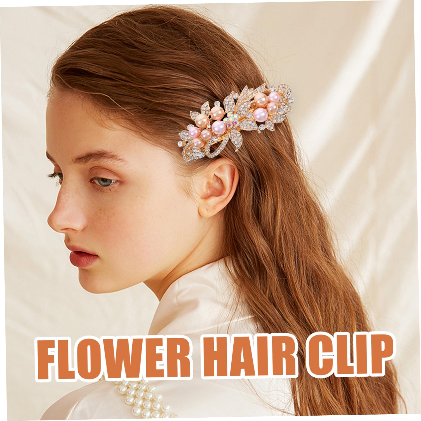 FRCOLOR 4 pezzi di strass forcine per capelli da donna fermagli per capelli forcine per capelli strass primavera fermagli per capelli con sposa lega di zinco accessori perla