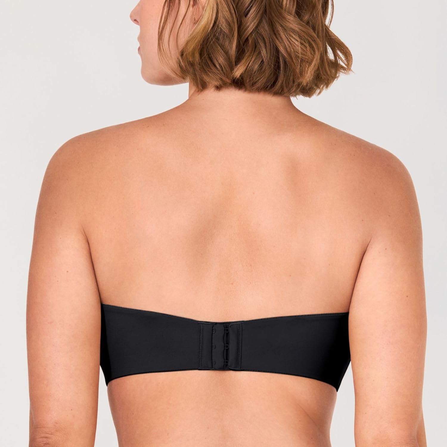 DELIMIRA Women's Strapless Bra Unlined Underwire Minimizer Plus Size Support - Image 2