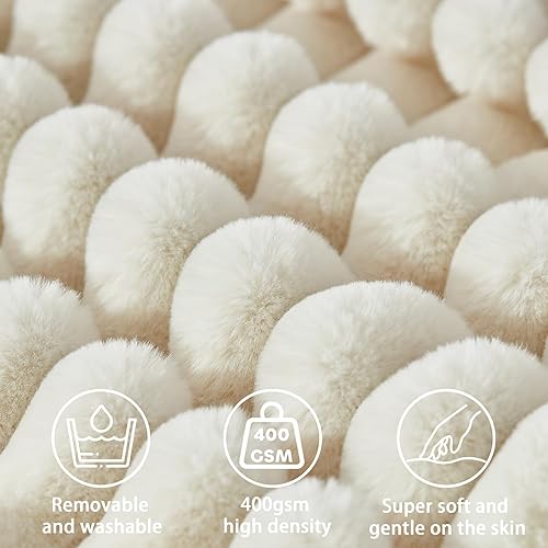 Miniatura 3 de Almohada de cabecera + una almohada larga para el cuerpo, almohada de piel sintética con funda extraíble (beige, individual 39 x 8 x 20 pulgadas)