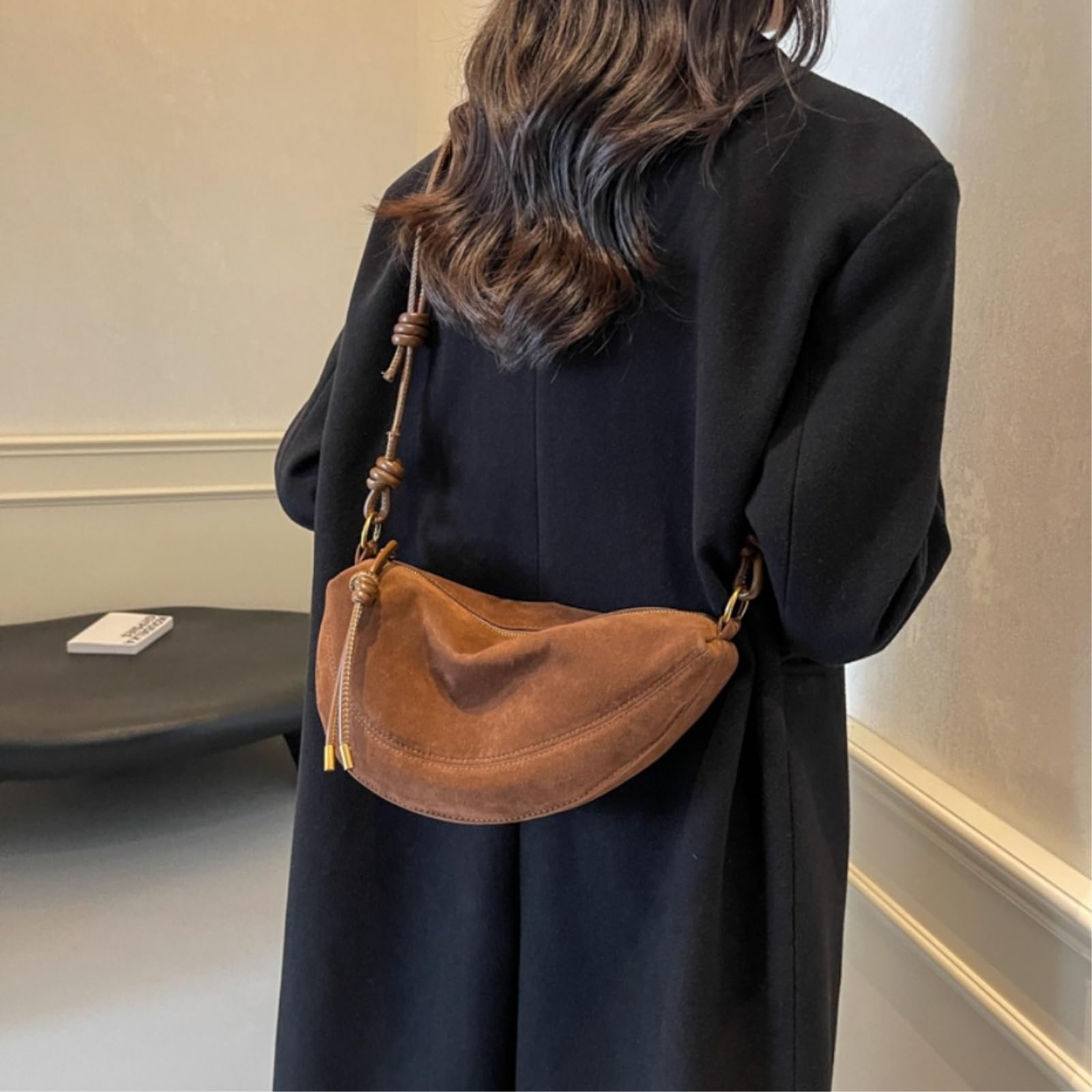 Torba crossbody matowa retro dla kobiet jesień i zima nisza design ramię kurierski pieróg dojeżdżający do pracy pod pachami