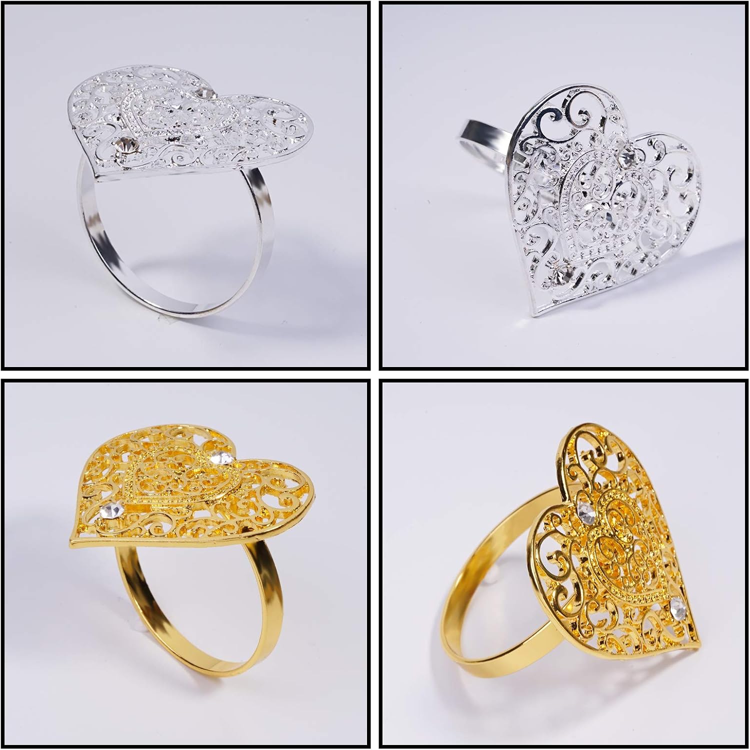 🔥 Cashback up to 70% Wedding Day Napkin Rings 8pcs, Heart Napkin Ring Holders, Dinner Tables Rings for Dinner Parties Weddings Family Gatherings Table Decor (Silver) 60% Off Discount Wedding Day Napkin Rings 8pcs, Heart Napkin Ring Holders, Dinner Tables Rings for Dinner Parties Weddings Family Gatherings Table Decor (Silver)