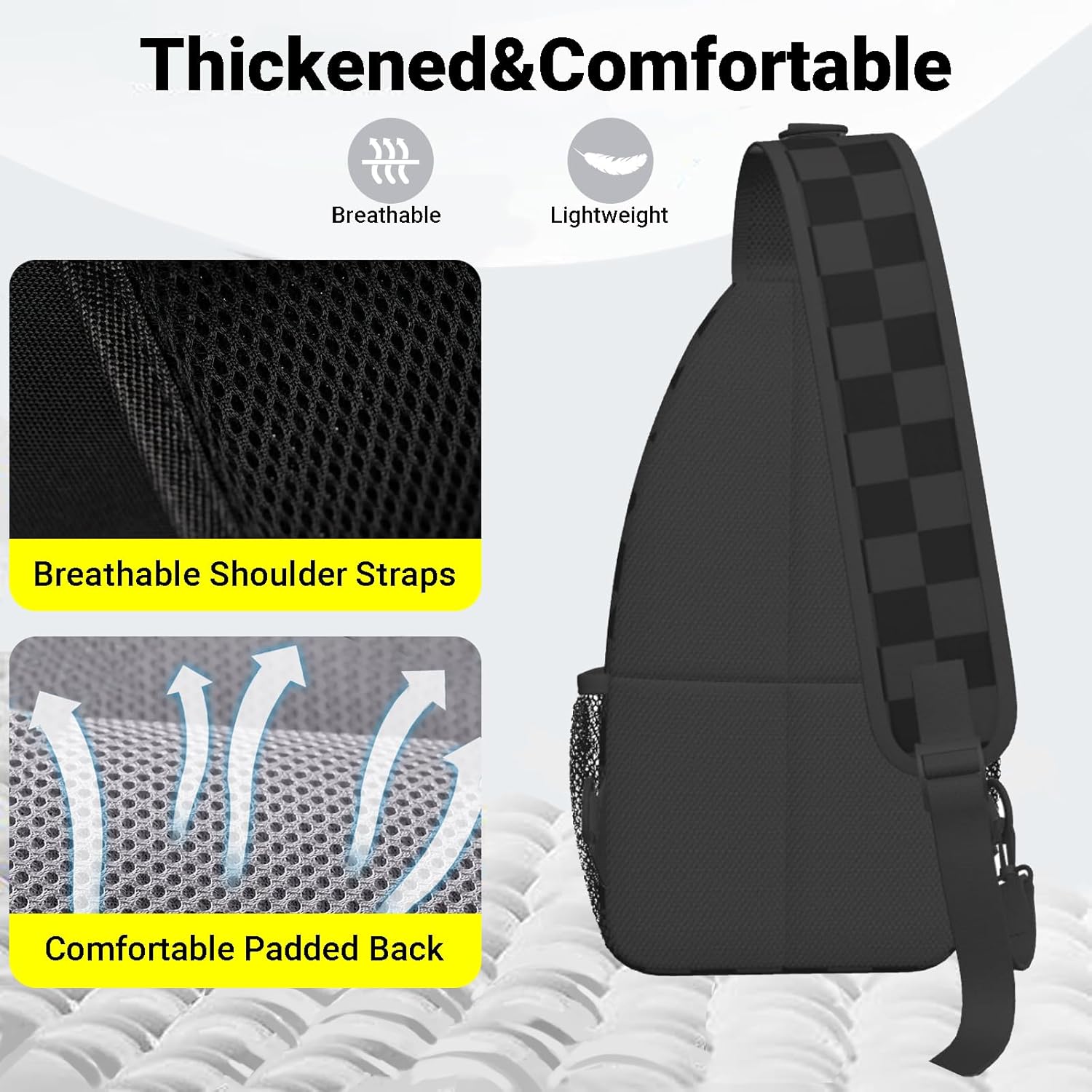 Sling Backpack Trendy Sling Bag Multipurpose Crossbody Sling Travel Hiking Crossbody Shoulder Backpack - Image 4