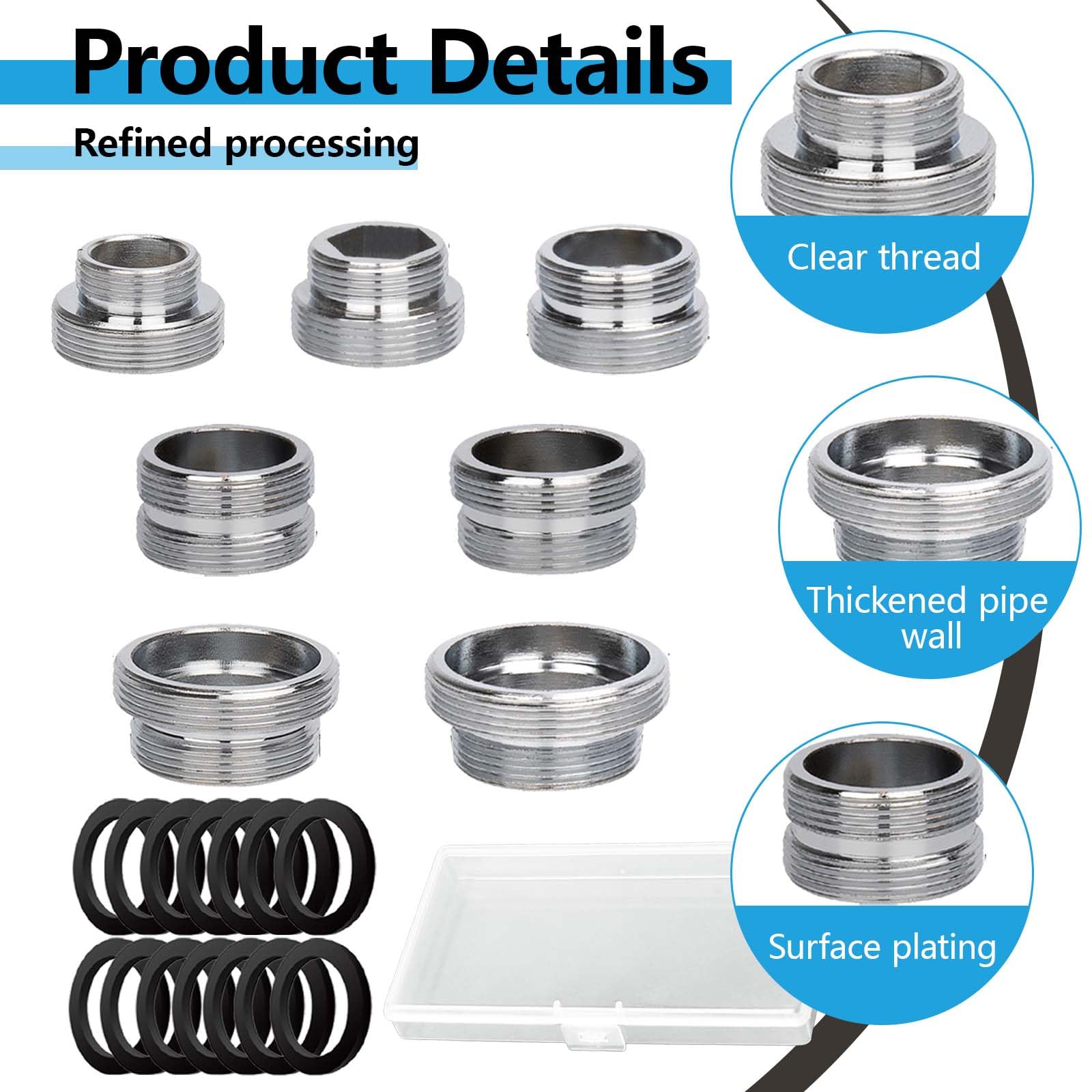 SVOCK 7Pcs Faucet Adapter Kit - Image 3