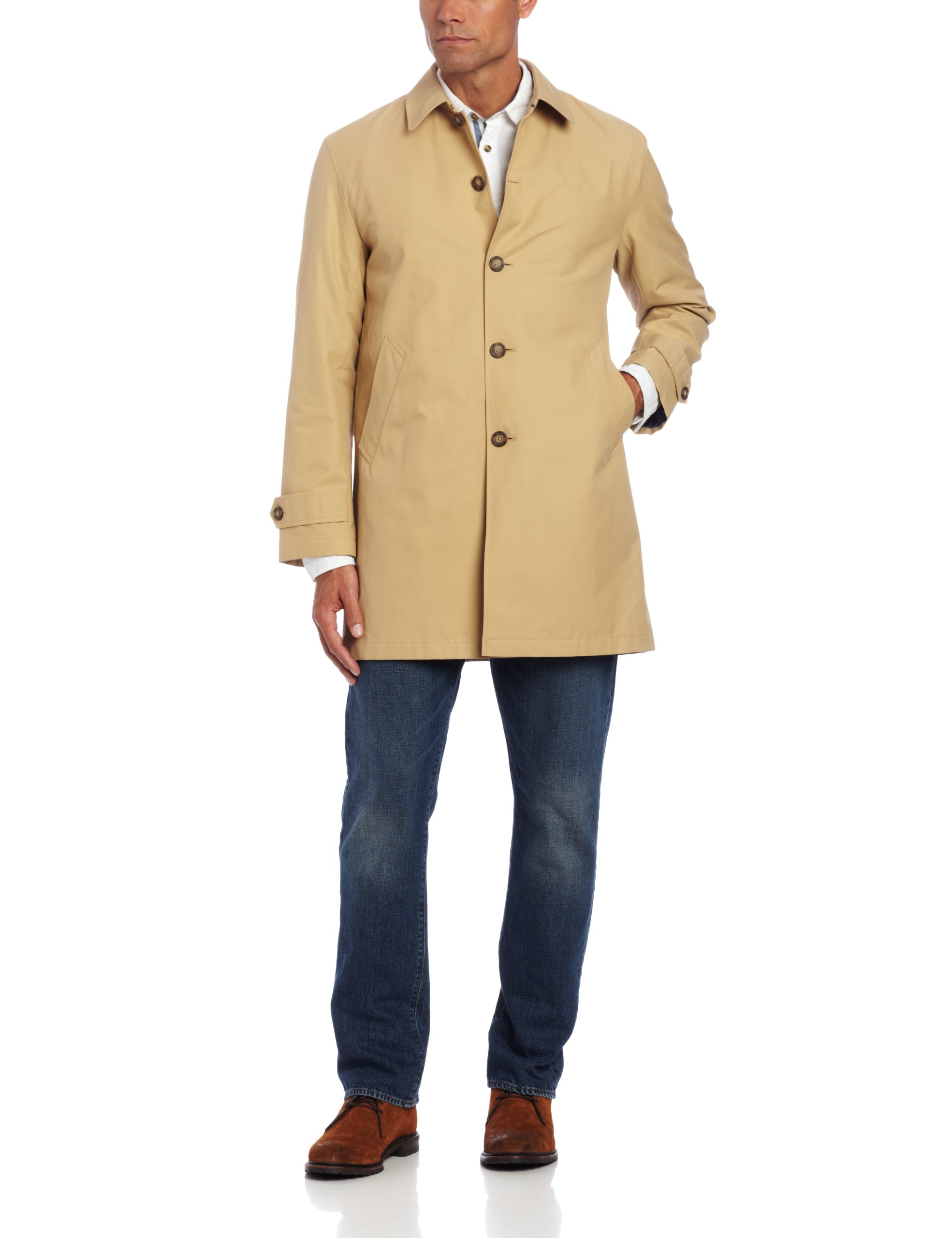 Tommy Hilfiger Men's Single Breasted Raincoat