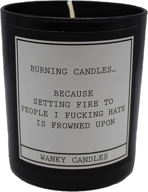 Wanky Candle Novelty Birthday Gift Rude Funny Burning Candeles Because Burning People WCBJ19